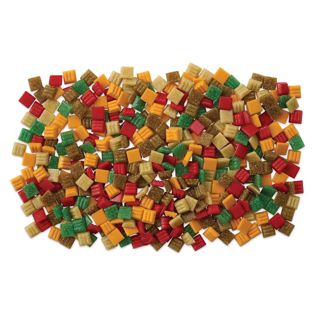 Open in modal - Mosaic Mercantile Venetian Tiles - Autumn Leaves Mix, 3/8", 16 oz