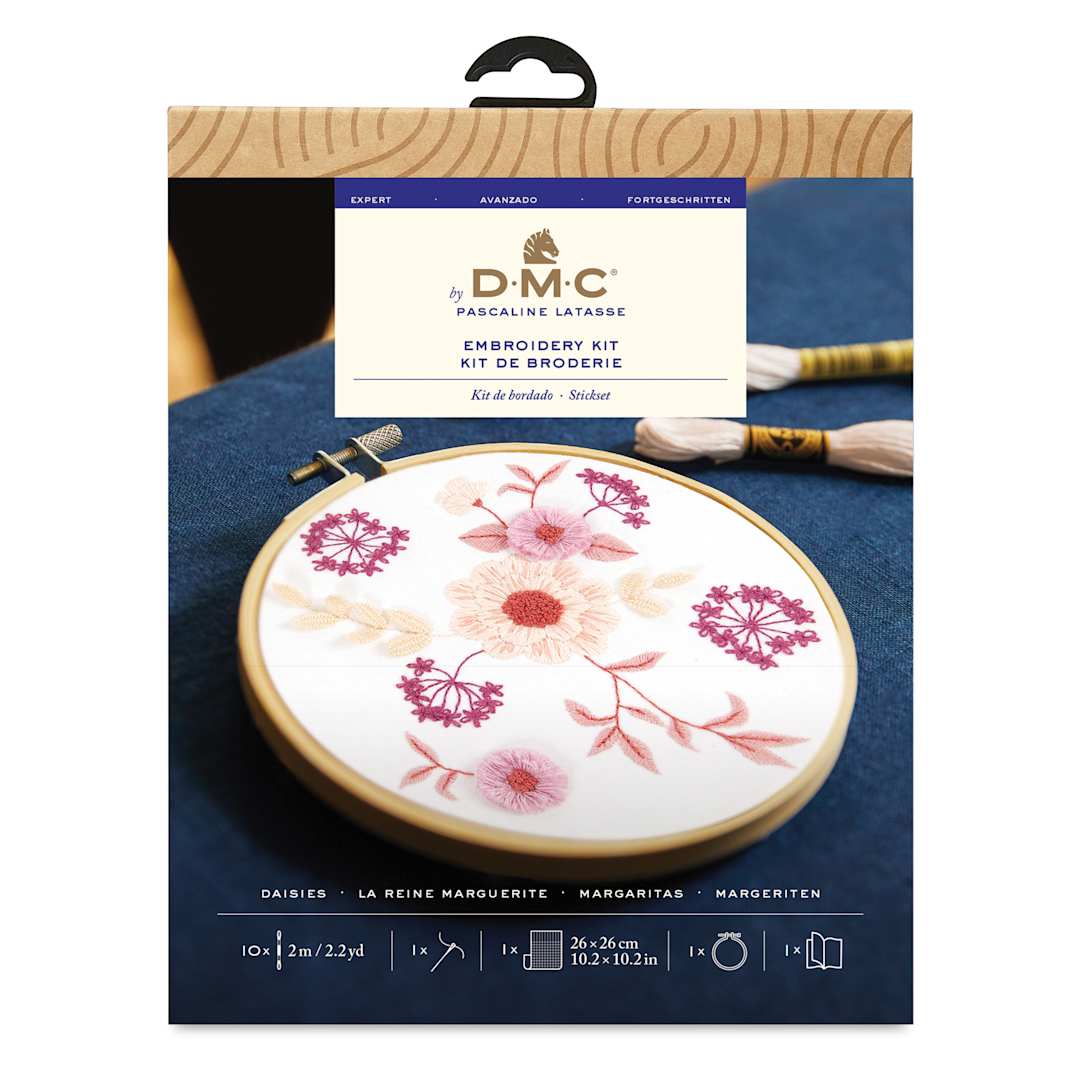 Open in modal - DMC The Designer Collection Embroidery Kits - “Daisies” by Pascaline Latasse, Advanced