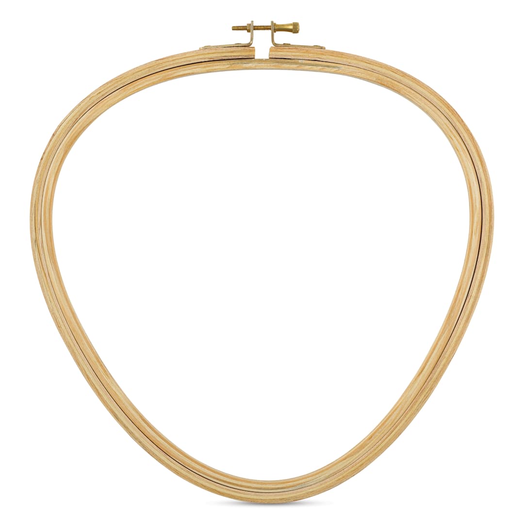 Open in modal - DMC Wooden Needlework Hoop - Triangle, 26.5 cm x 26 cm - front