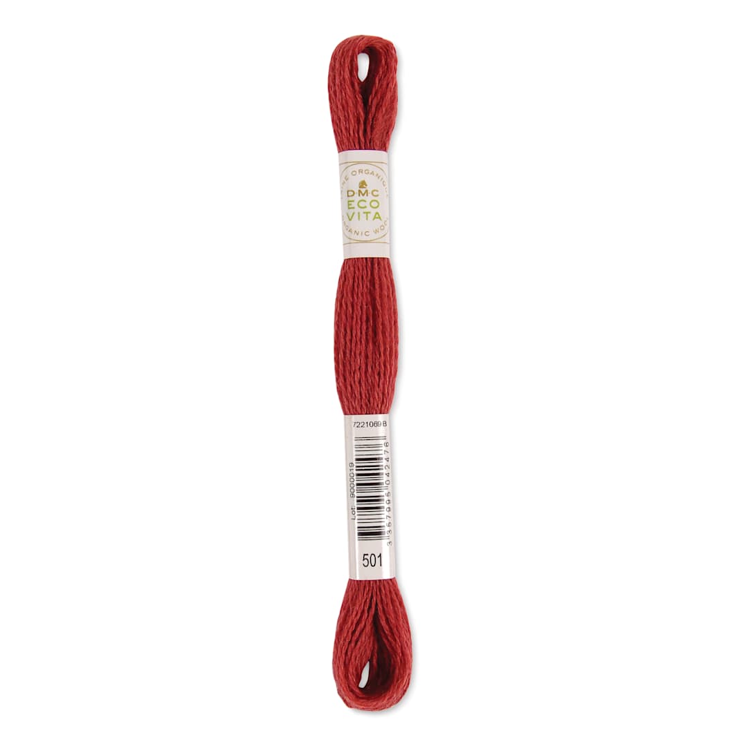 Open in modal - DMC Eco Vita Organic Wool Thread - Imperial Madder, 17-1/2 yds