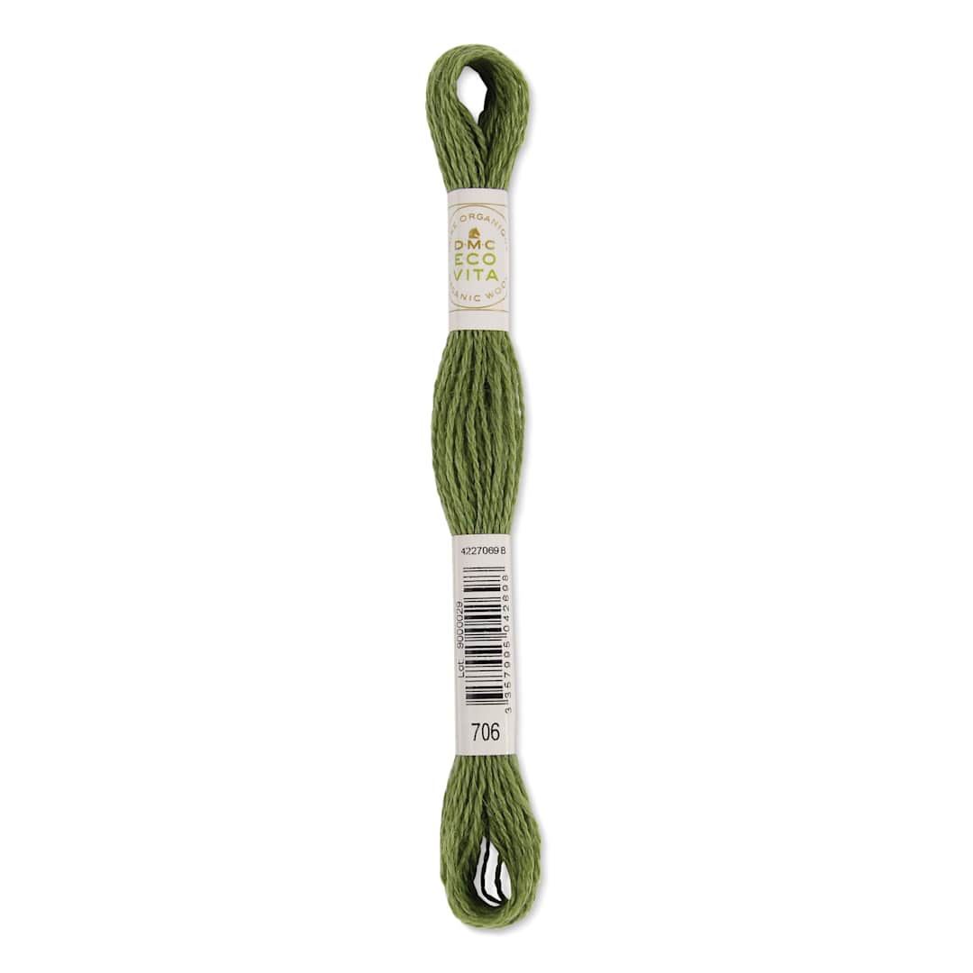 Open in modal - DMC Eco Vita Organic Wool Thread - Fern Indigo, 17-1/2 yds
