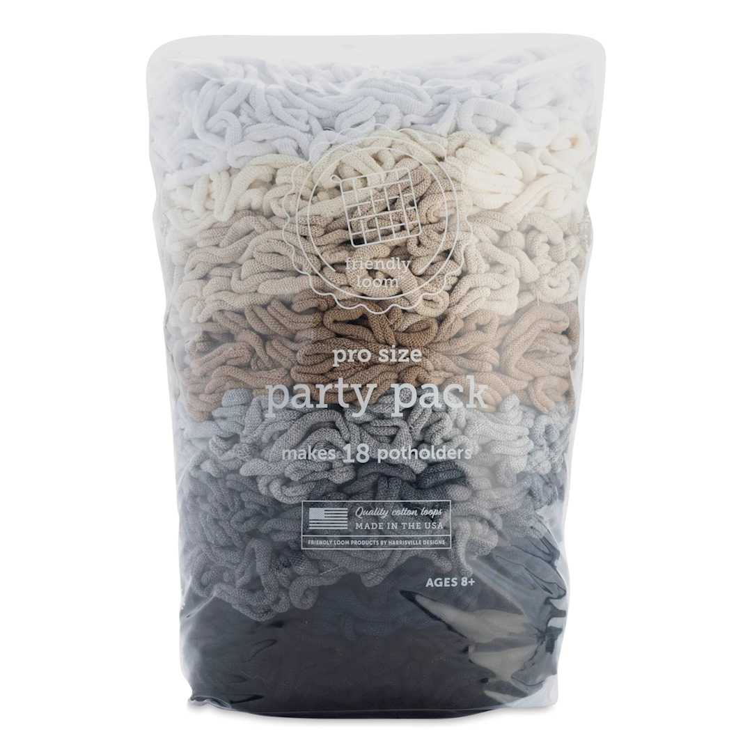 Open in modal - Friendly Loom Pro Size Cotton Loops - Neutrals, Party Pack