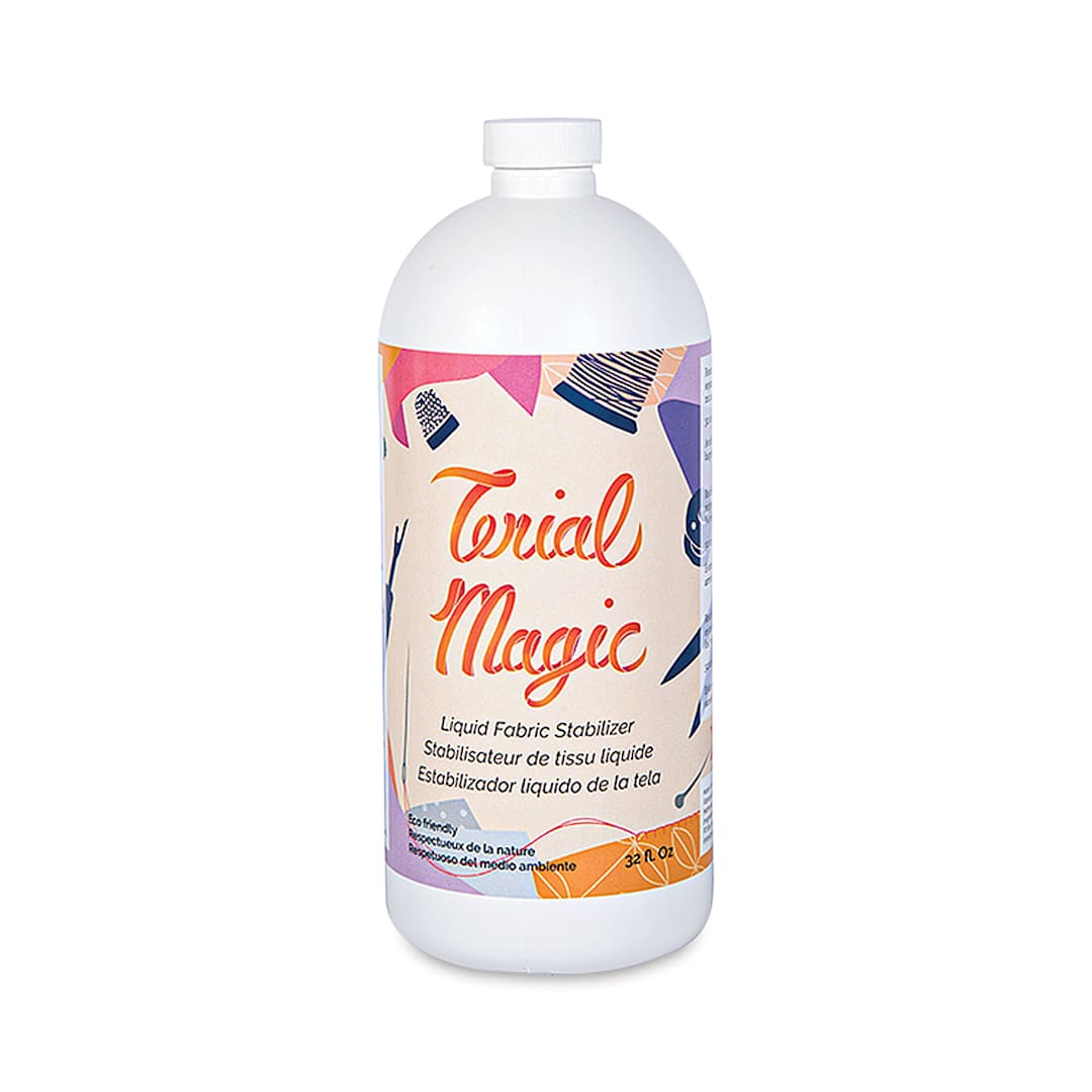 Open in modal - Terial Magic Fabric Stabilizer Spray - Front of 32 oz Refill Bottle