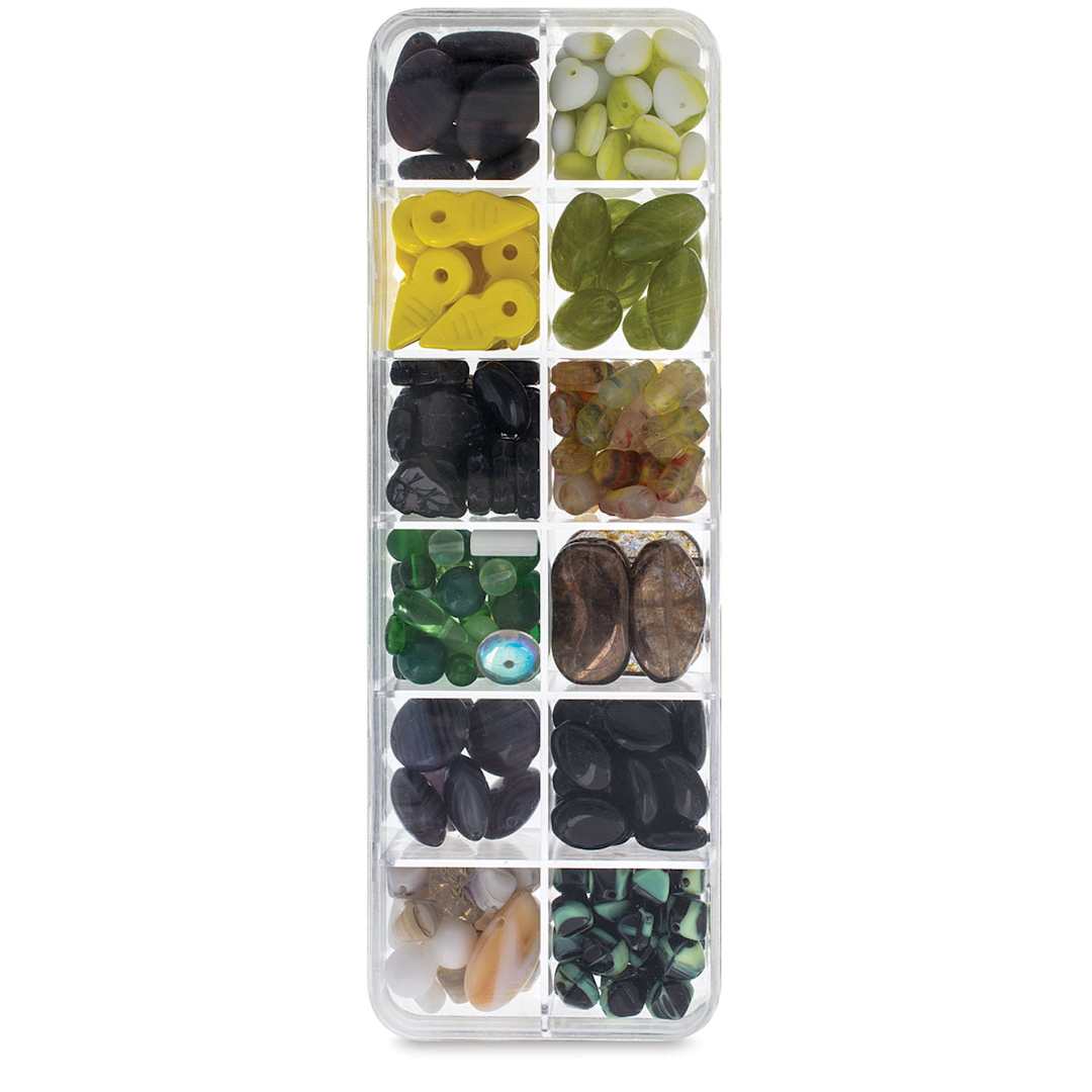Open in modal - John Bead Czech Glass Bead Box Mix - Mystical Forest