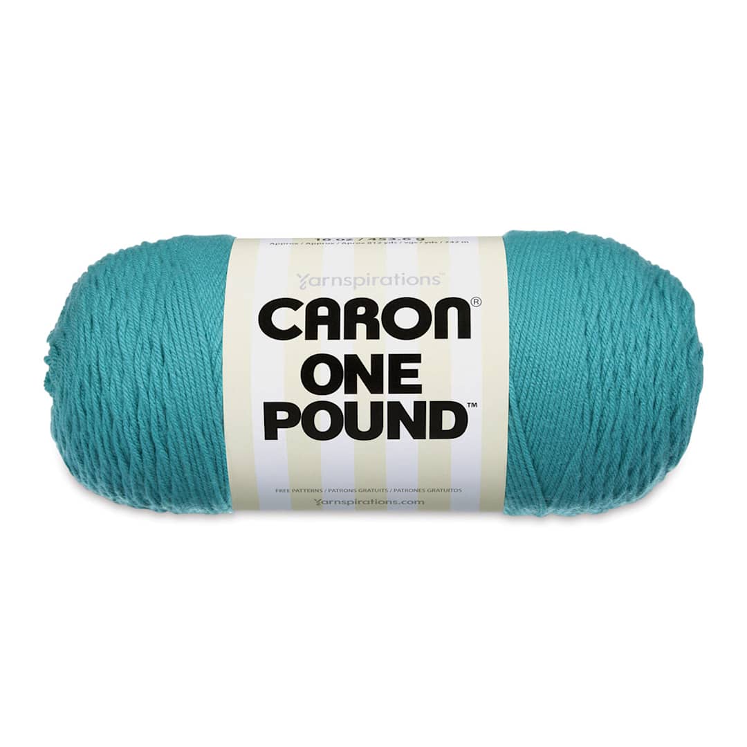 Open in modal - Caron One Pound Acrylic Yarn - 1 lb, 4-Ply, Aqua