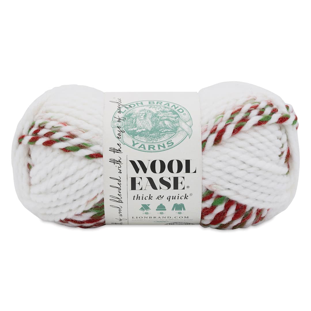 Open in modal - Lion Brand Wool Ease Thick & Quick Yarn - Mistletoe, 106 yds