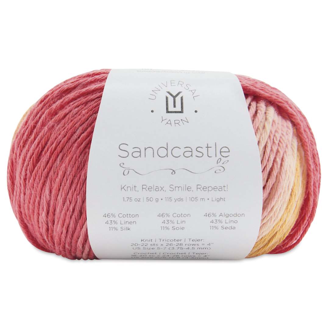 Open in modal - Universal Yarn Sandcastle Yarn - Sunshine, 115 yds
