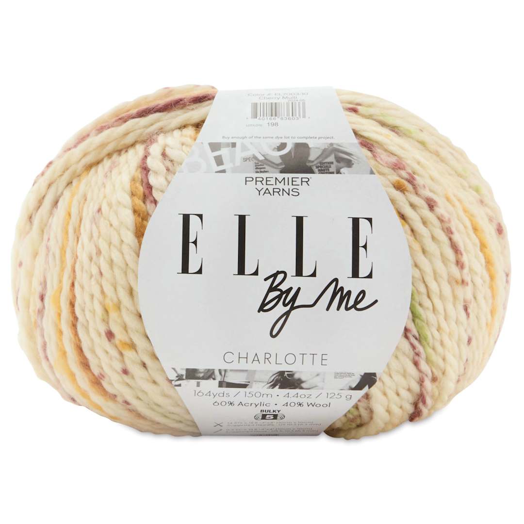 Open in modal - Premier Yarn Elle By Me Charlotte Multi Yarn - Cherry, 164 yds