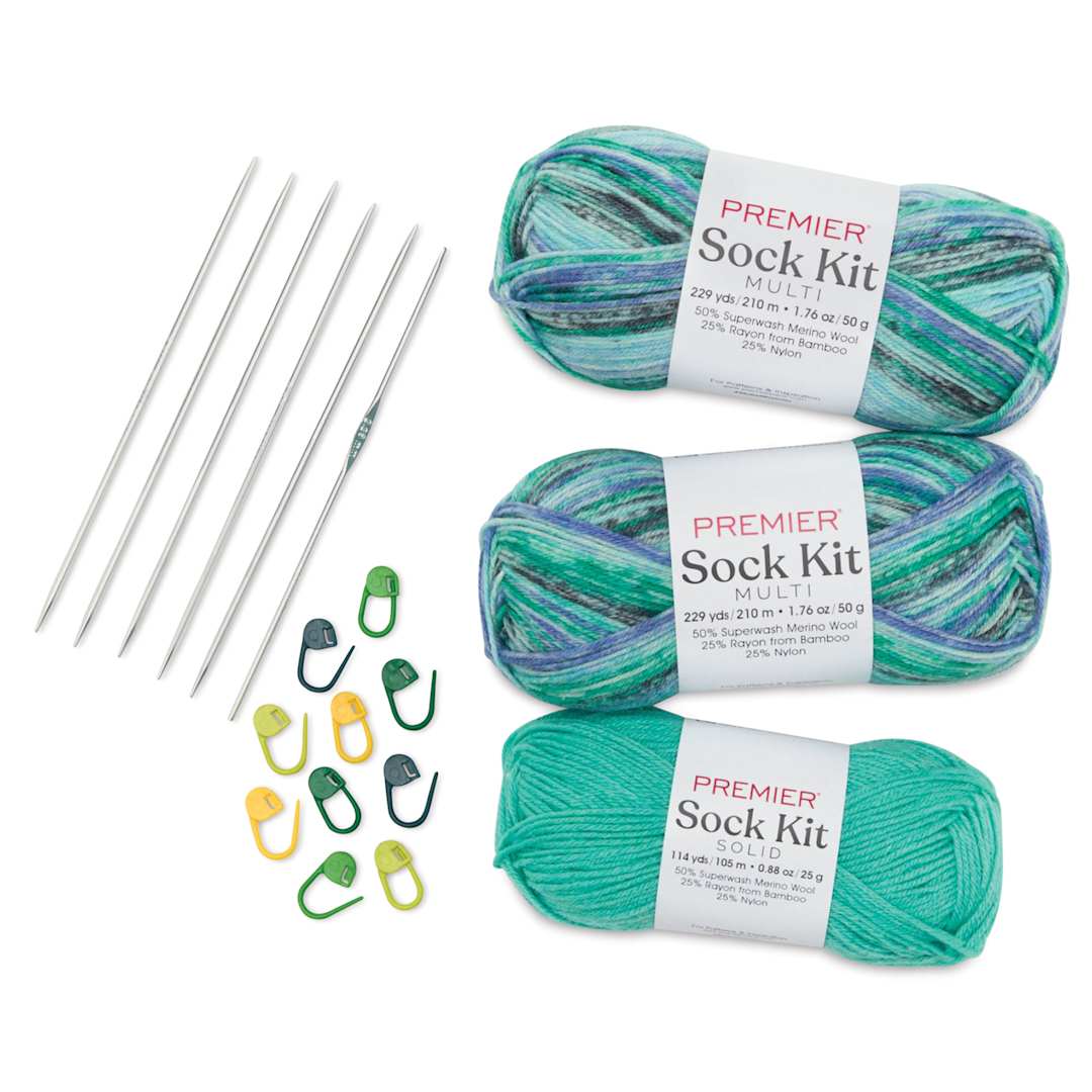 Open in modal - Premier Yarn Sock Kit - Prep School