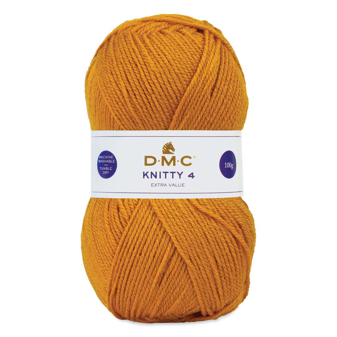 Open in modal - DMC Knitty 4 Yarn - 766 Yellow, 306 yards
