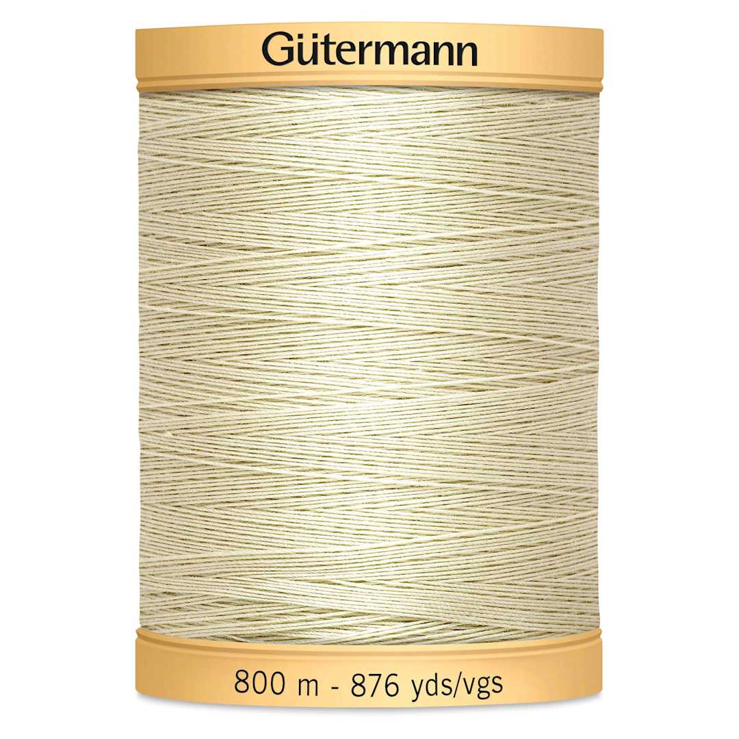Open in modal - Gutermann Cotton Thread - Cream, 876 yd Spool