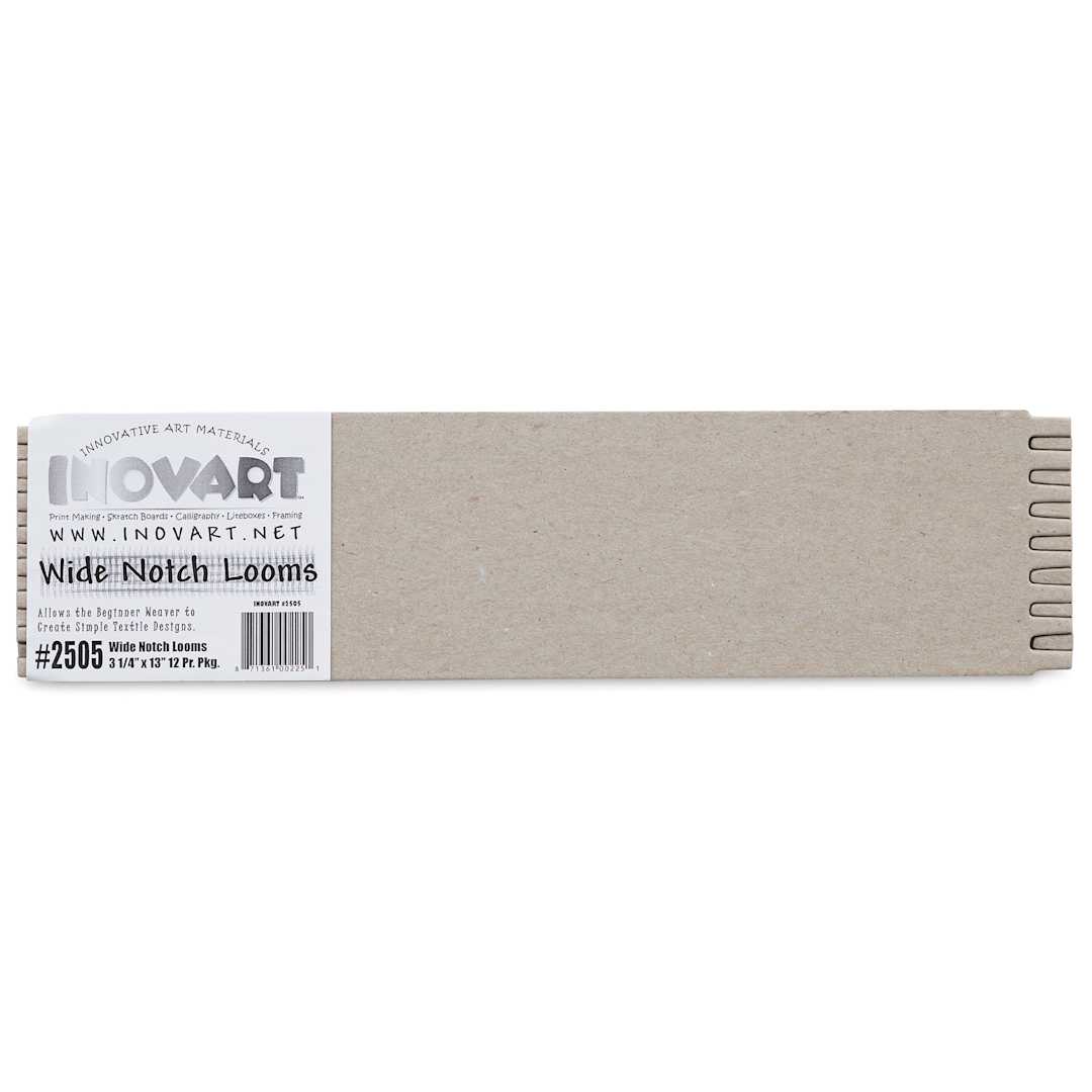 Open in modal - Wide Notch Chipboard Weaving Loom - 3-1/4" x 13", Pkg of 12