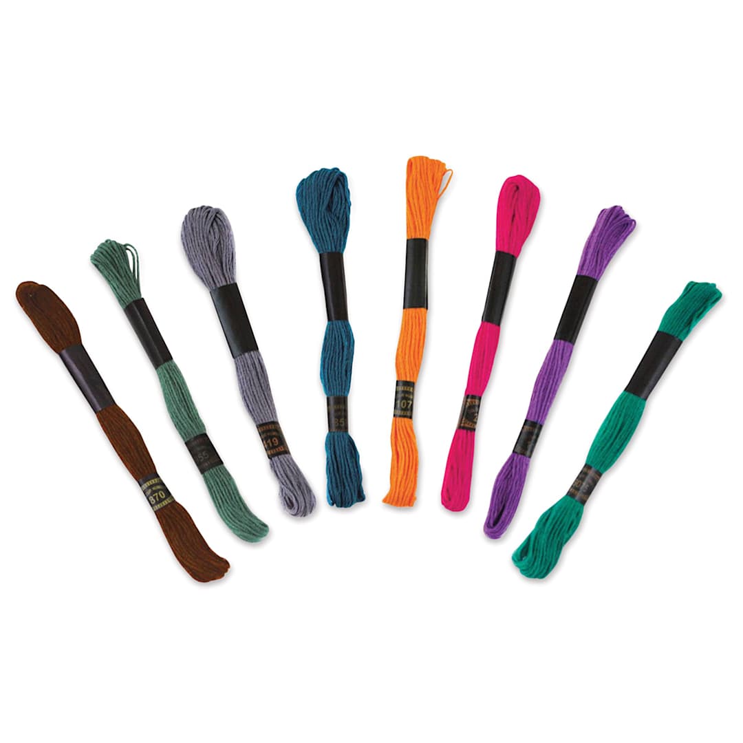 Open in modal - Needle Crafters Embroidery Floss Packs - Glamour (Out of packaging)