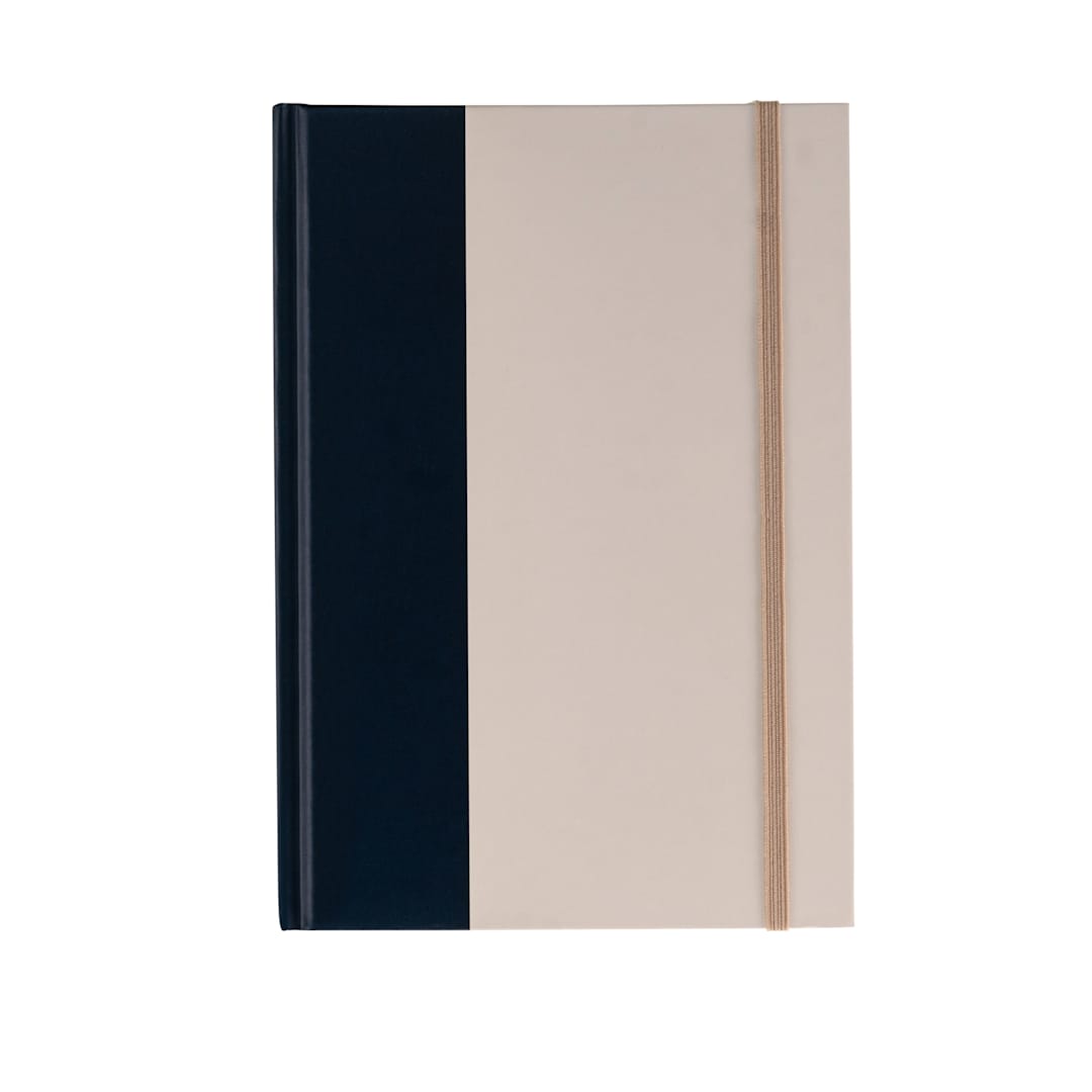 Open in modal - Hello, Artist! Hardbound A5 Notebook, 60 Sheets, Blue/Cream, 5.7" x 8.2", Blank