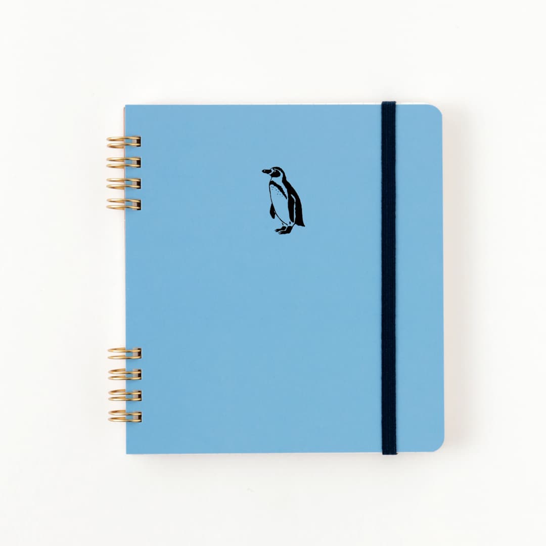 Open in modal - Green Flash Animal Spiral Notepad, Penguin
