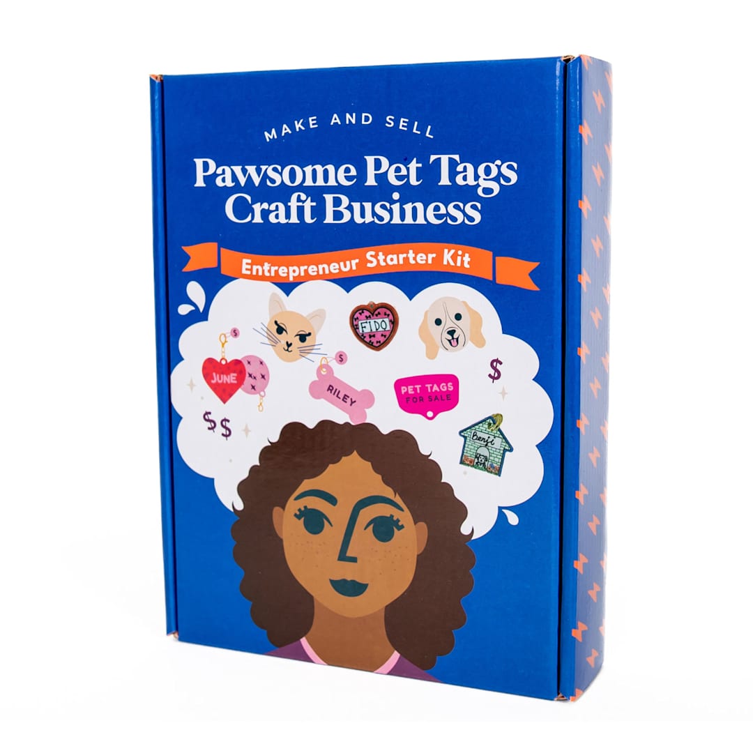 Open in modal - Kids Crafts Make & Sell Pawsome Pet Tags Kit