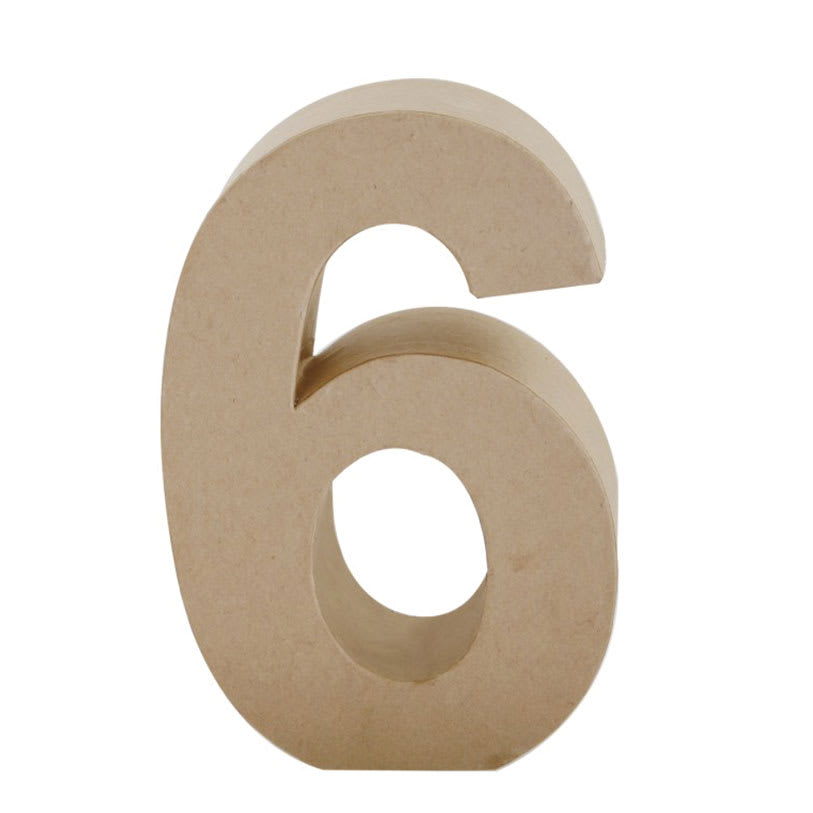Open in modal - Paper Mache Letters & Numbers, 6