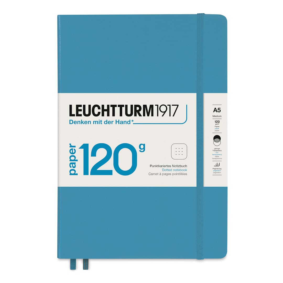 Open in modal - Leuchtturm1917 Edition 120G Notebook - Stone Blue, 5-3/4" x 8-1/4", Dotted