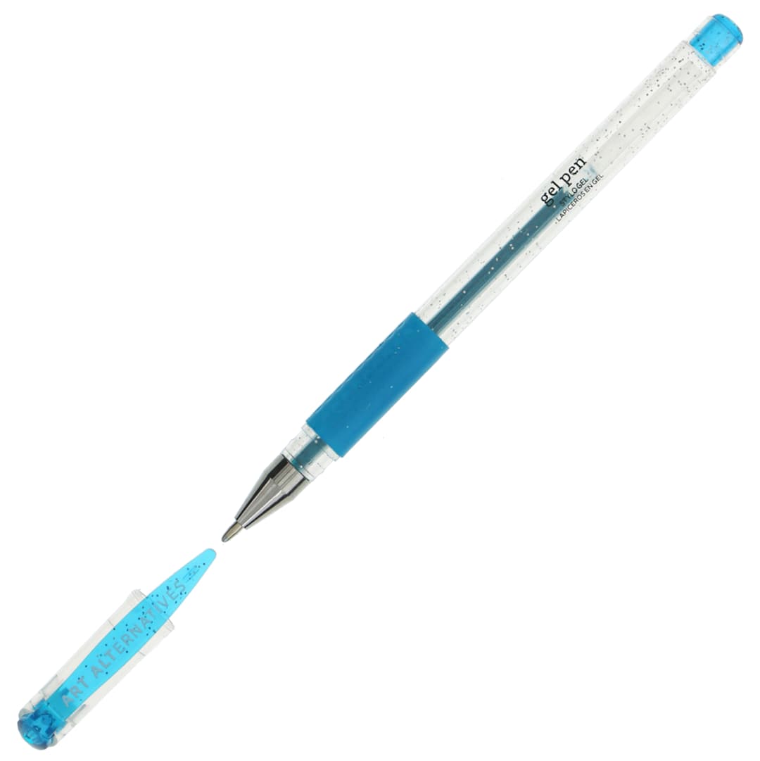 Open in modal - Gel Pen Glitter R Blue