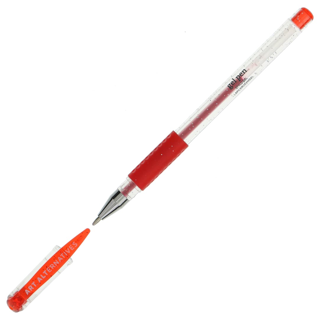 Open in modal - Gel Pen Glitter Red