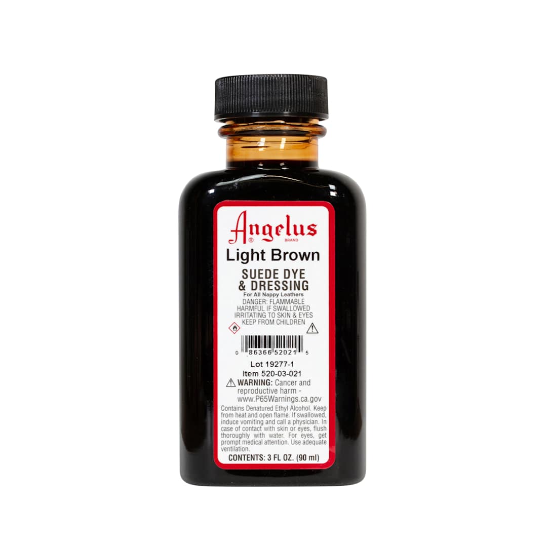 Open in modal - Angelus Suede Dyes Light Brown - 3 oz. Dauber Bottle