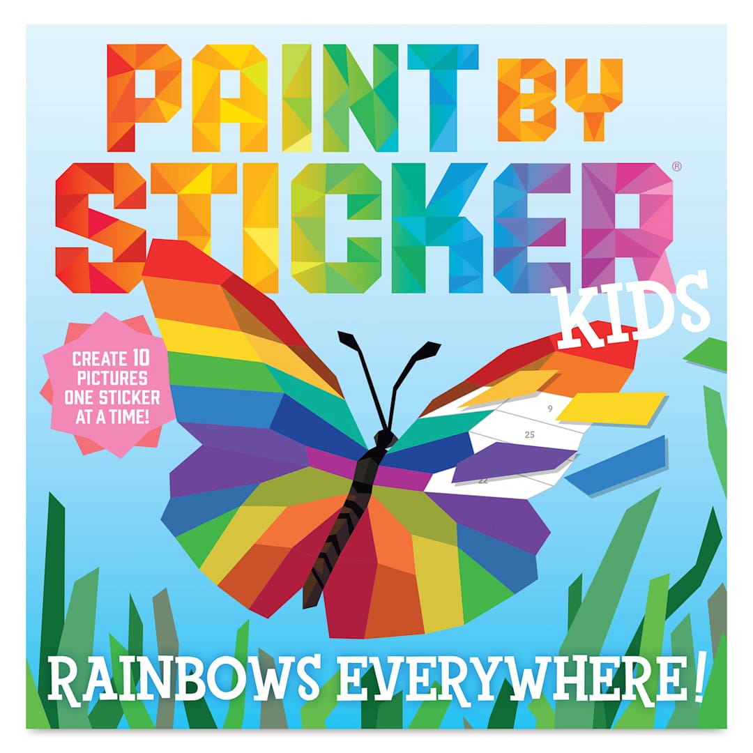 Open in modal - Paint By Sticker Kids: Rainbows Everywhere (front cover)