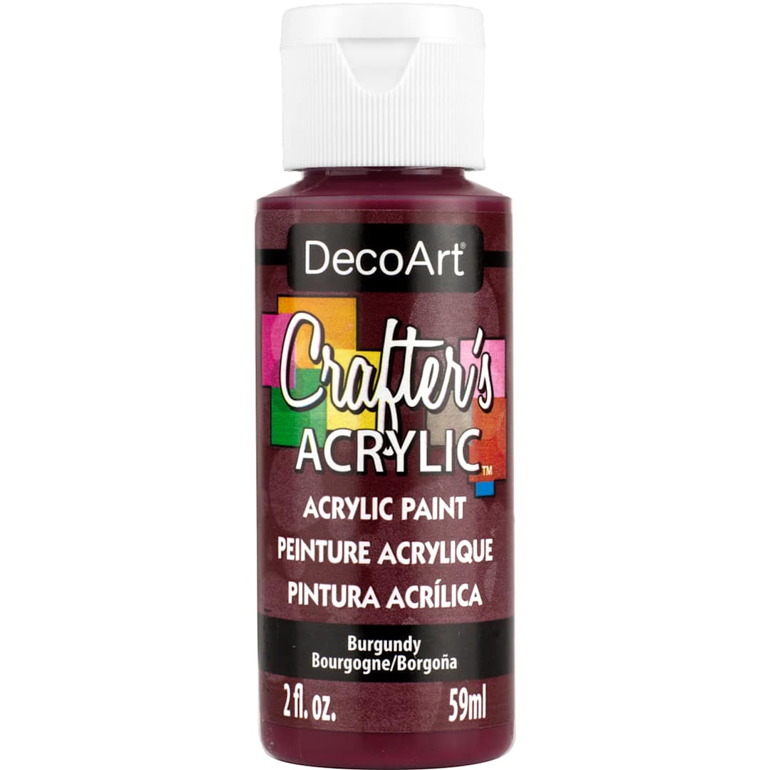 Open in modal - Crafter's Acrylic Paint Burgundy