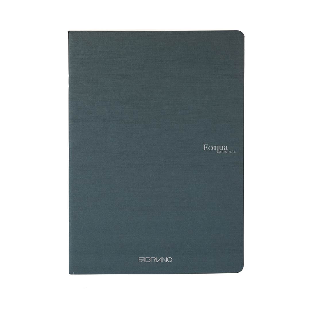 Open in modal - Fabriano Ecoqua Original Staple-Bound Notebook, 5.8 in x 8.3 in, A5, Graph, 40 Sheets, Dark Green