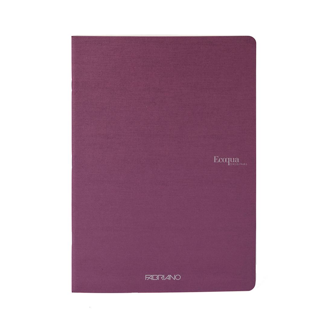 Open in modal - Fabriano Ecoqua Original Staple-Bound Notebook, 5.8 in x 8.3 in, A5, Graph, 40 Sheets, Wine