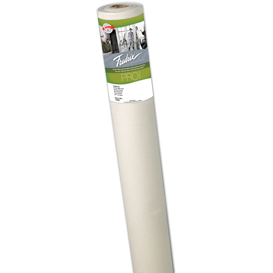 Open in modal - FREDRIX PRO Series 588 Galicia Belgian Linen 13 oz. Primed Roll, 54 inches x 6 yards
