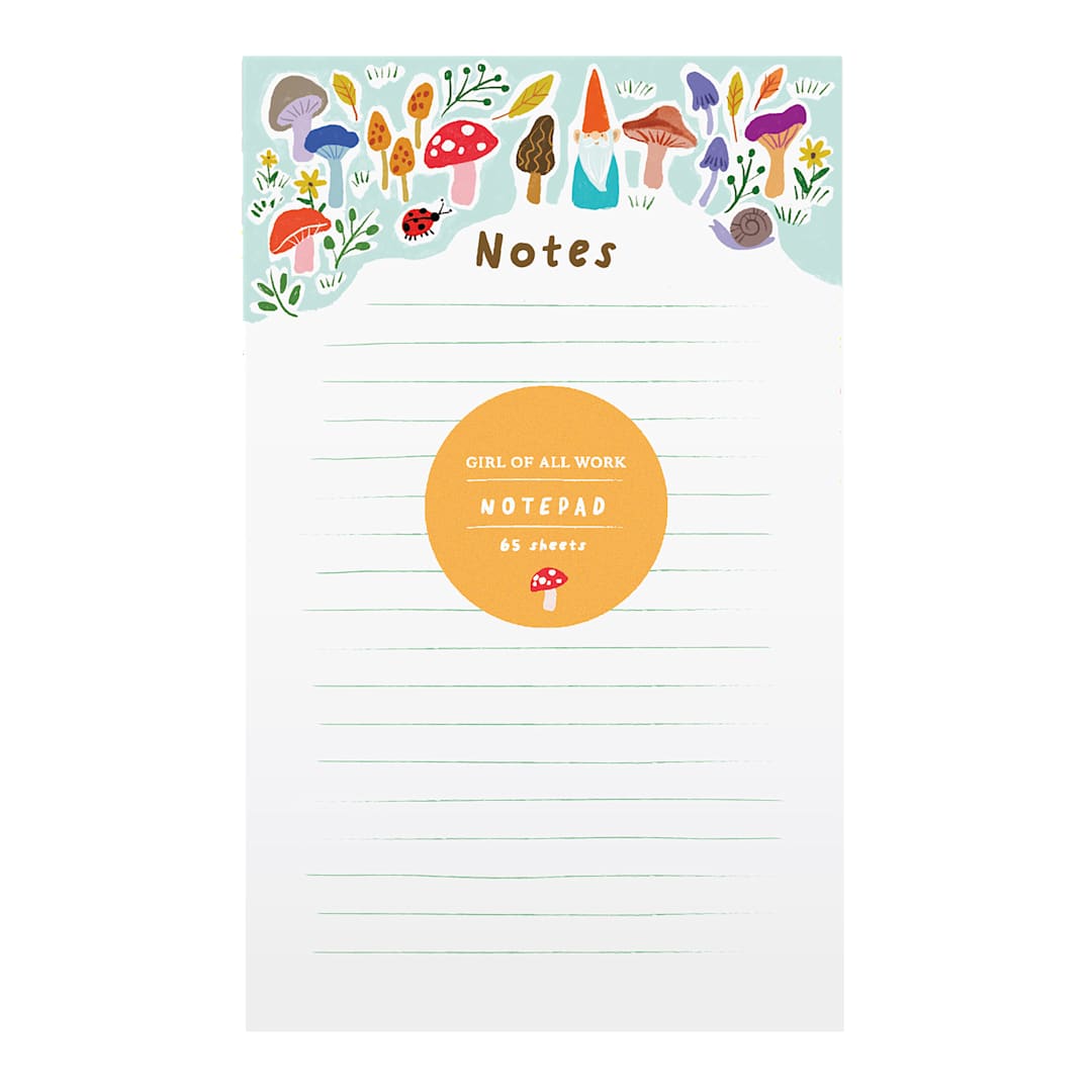 Open in modal - Girl of All Work Notepad - Mushrooms