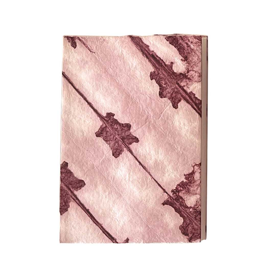 Open in modal - LAMALI Shibori Soft-Cover Handmade Journal, 3.9 in x 5.9 in, 200 Pgs./Bk., Madder