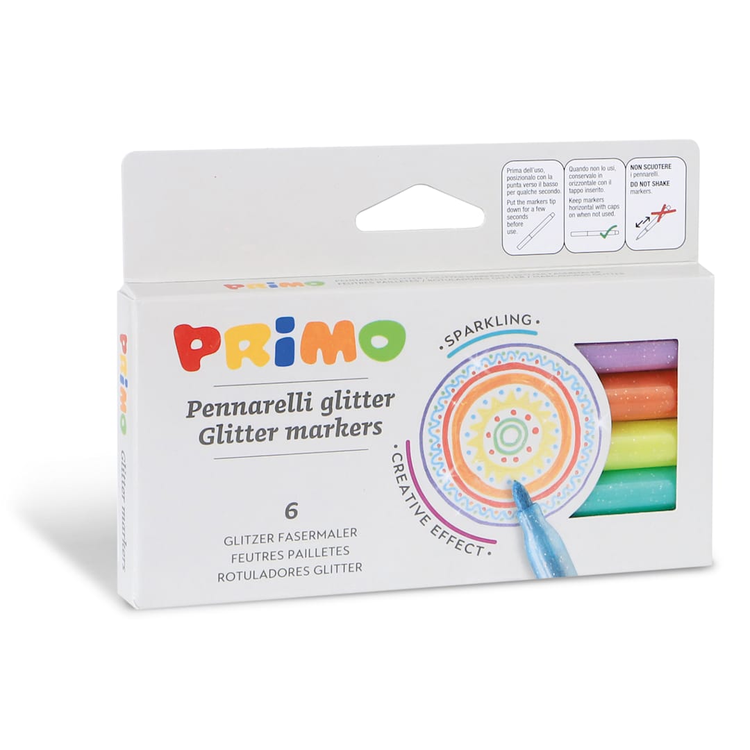 Open in modal - Glitter Marker Set 6-Colour Set
