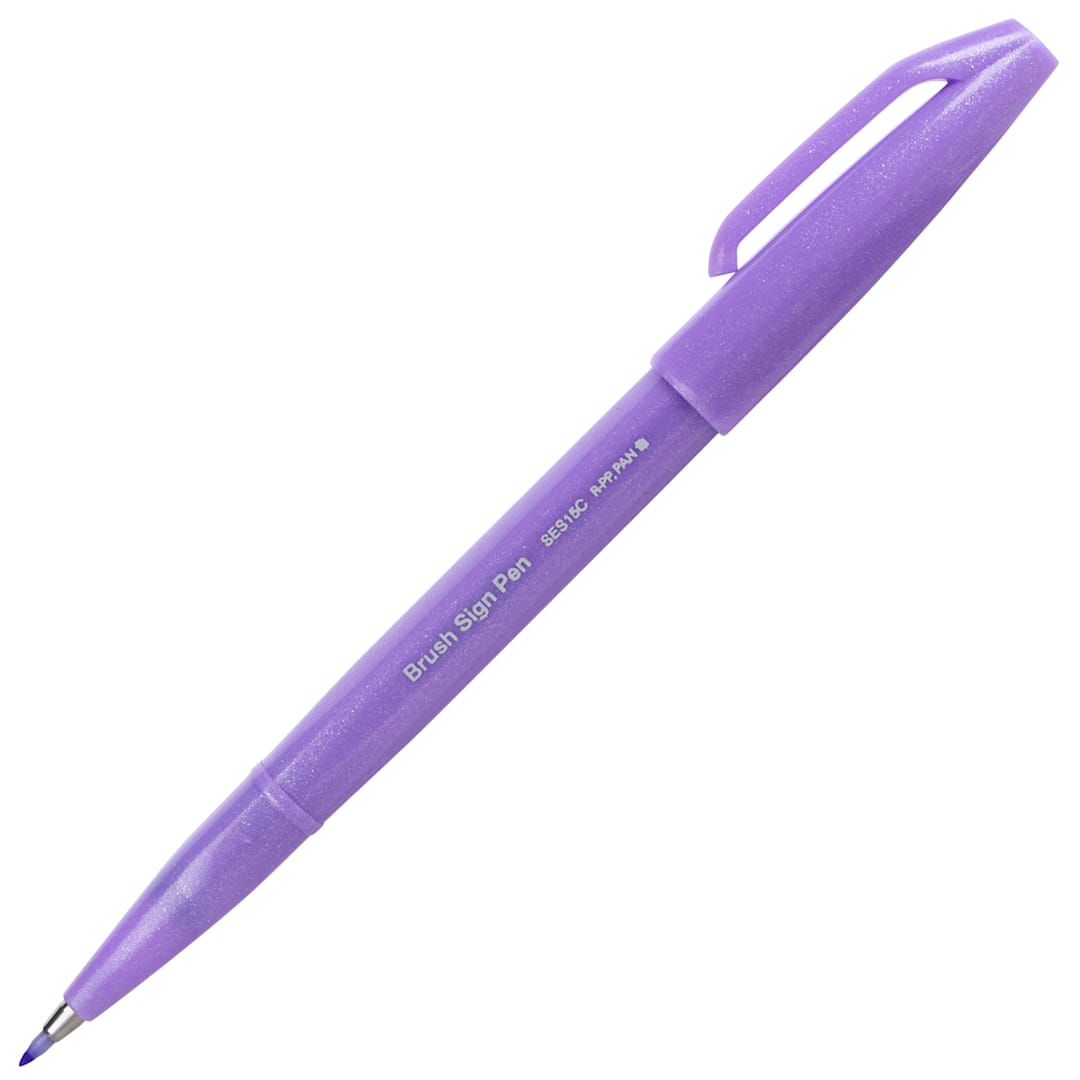 Open in modal - Sign Pen with Brush Tip Light Violet