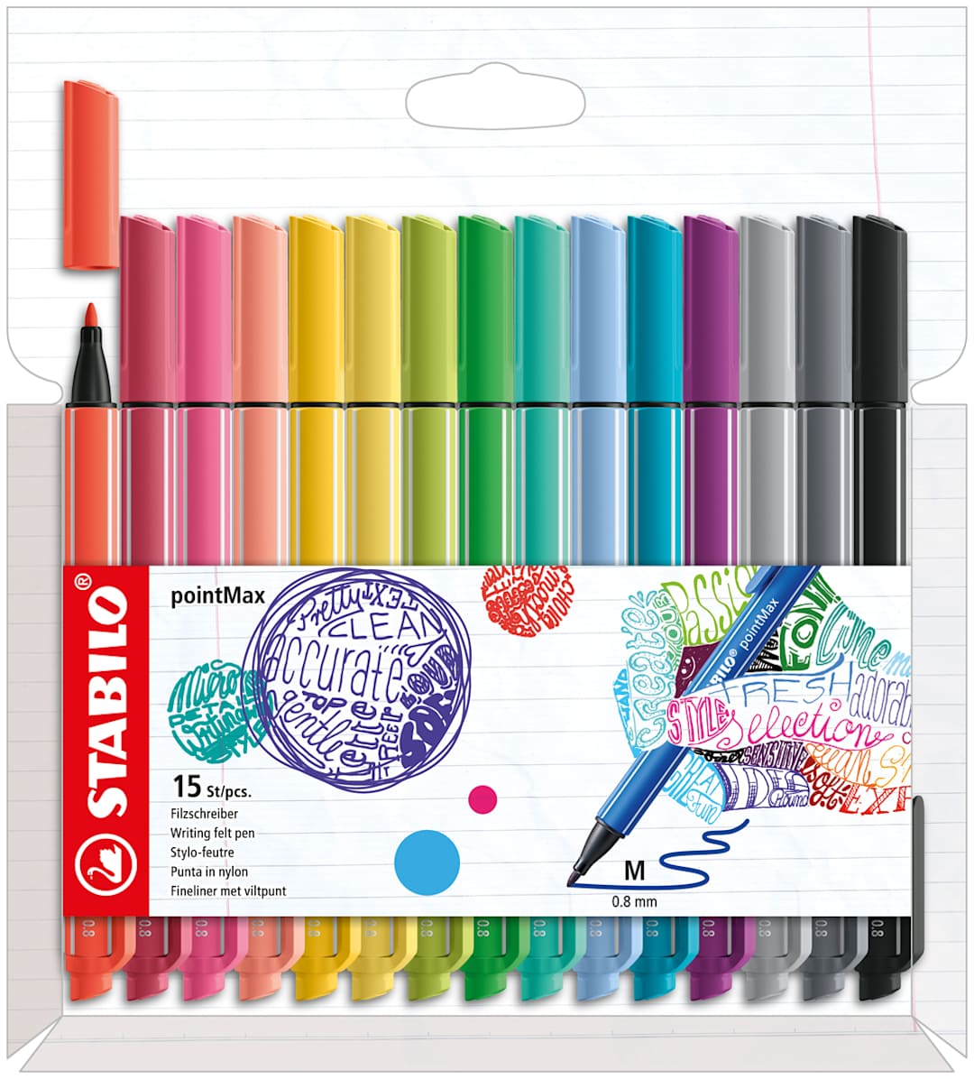 Open in modal - pointMax Pen 15-Pen Set - Peggable