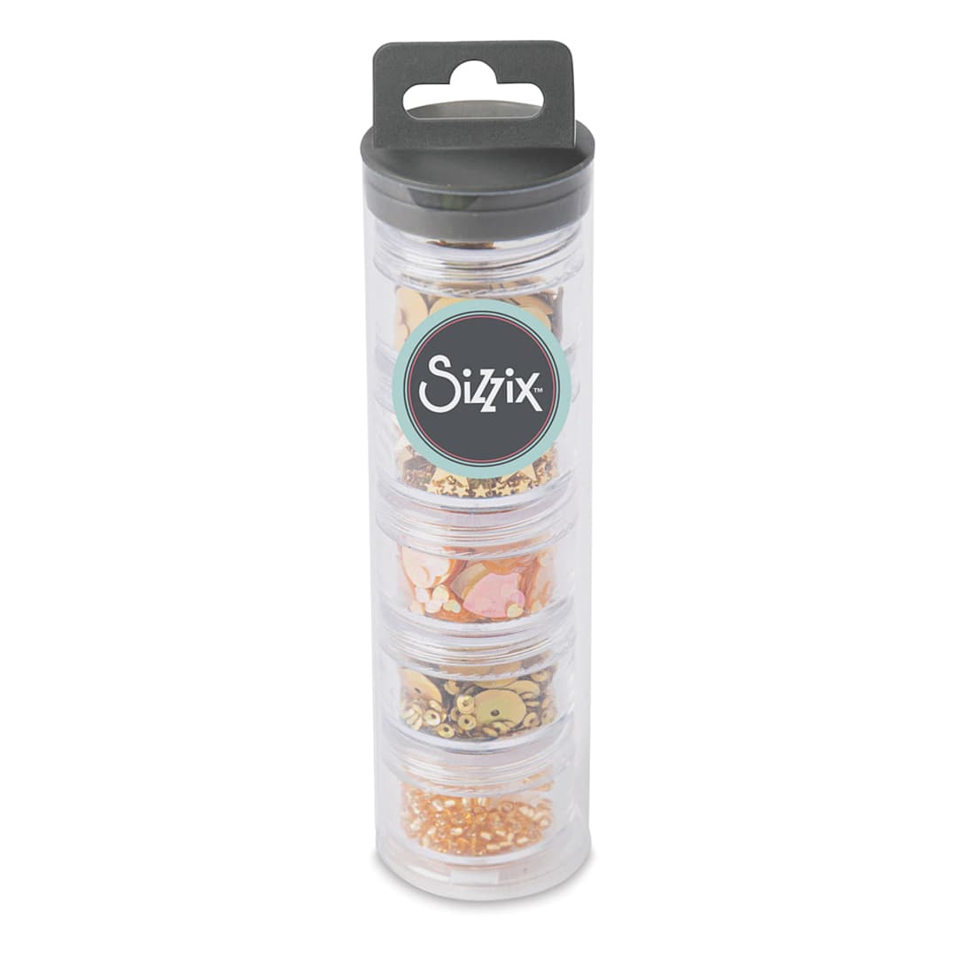 Open in modal - Sizzix Sequins and Beads, Set of 5, Gold