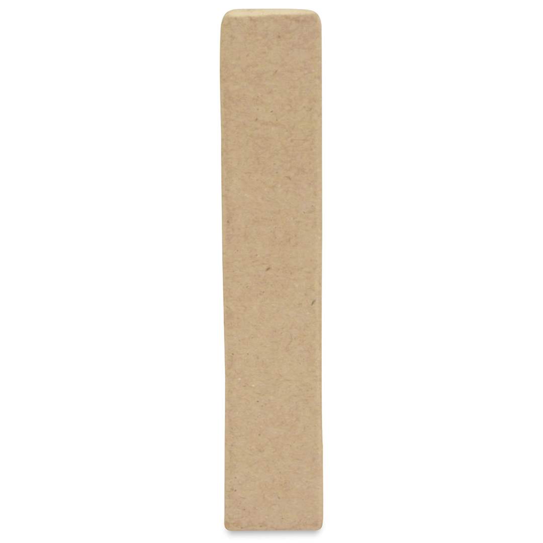 Open in modal - DecoPatch Paper Mache Small Kraft Letter - L, Lowercase, 1" W x 5" H x 1/2" D