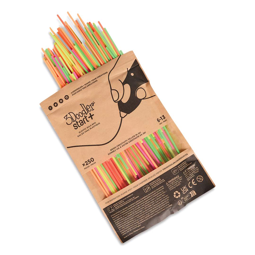 Open in modal - 3Doodler Start+ Eco Filament - Neon Glow, Pkg of 250