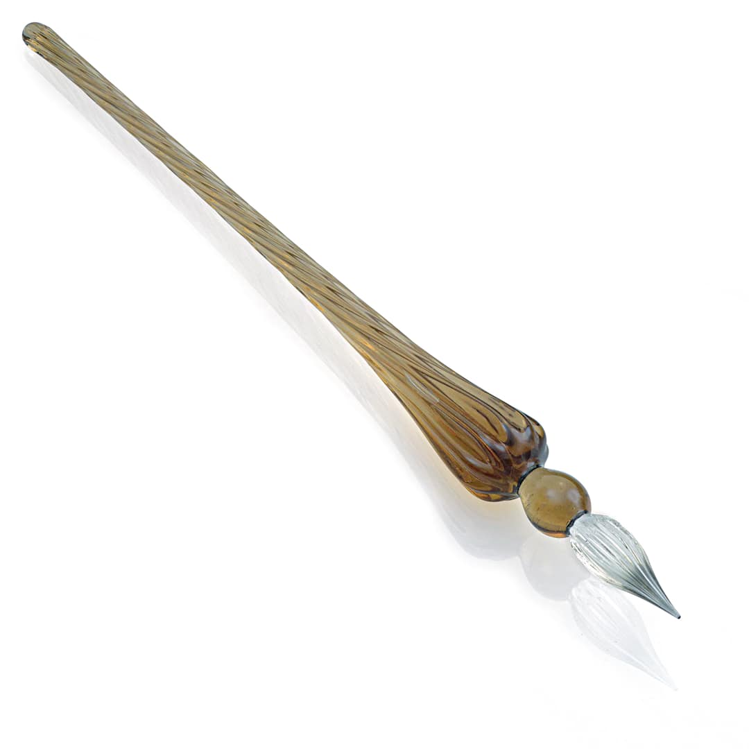Open in modal - Herbin Round Glass Dip Pen - Black out of gift box