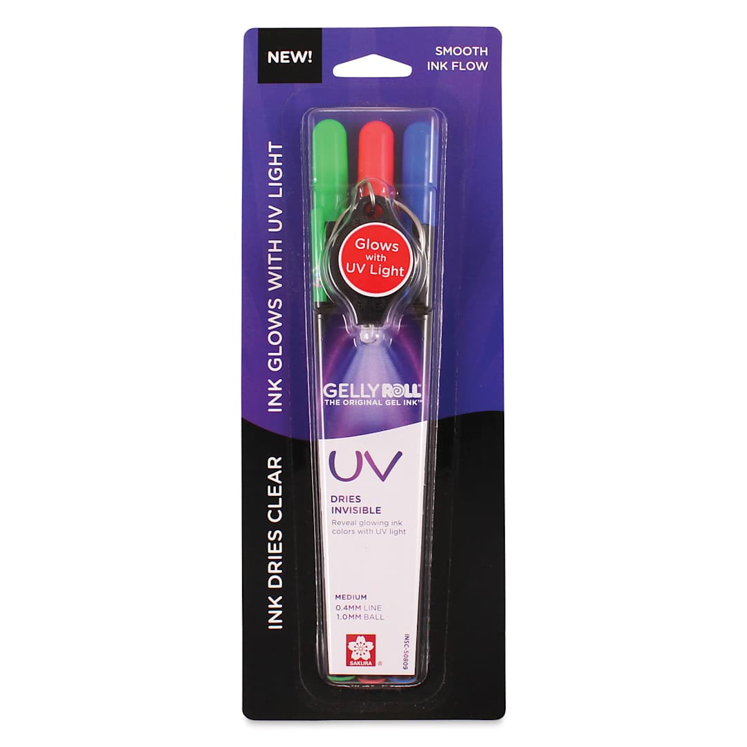 Open in modal - Sakura Gelly Roll UV Pens - Set of 3, front of the packaging