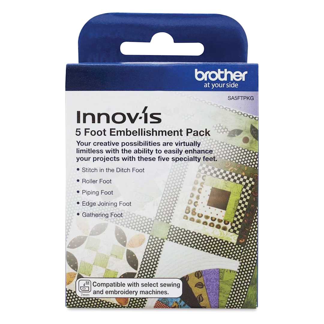 Open in modal - Brother Foot Embellishment Pack - Pkg of 5 front of packaging