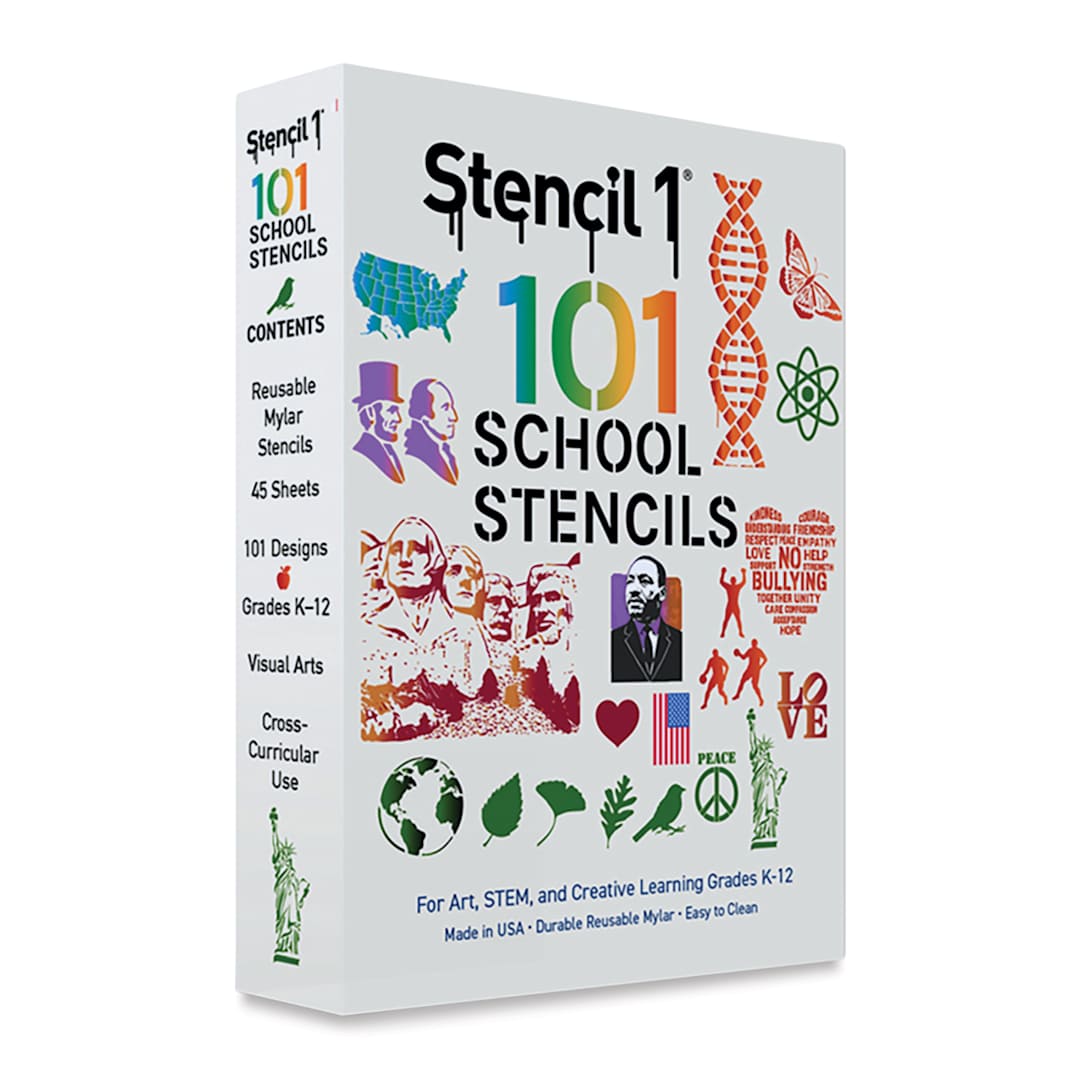 Open in modal - Stencil1 101 School Stencil System, packaging