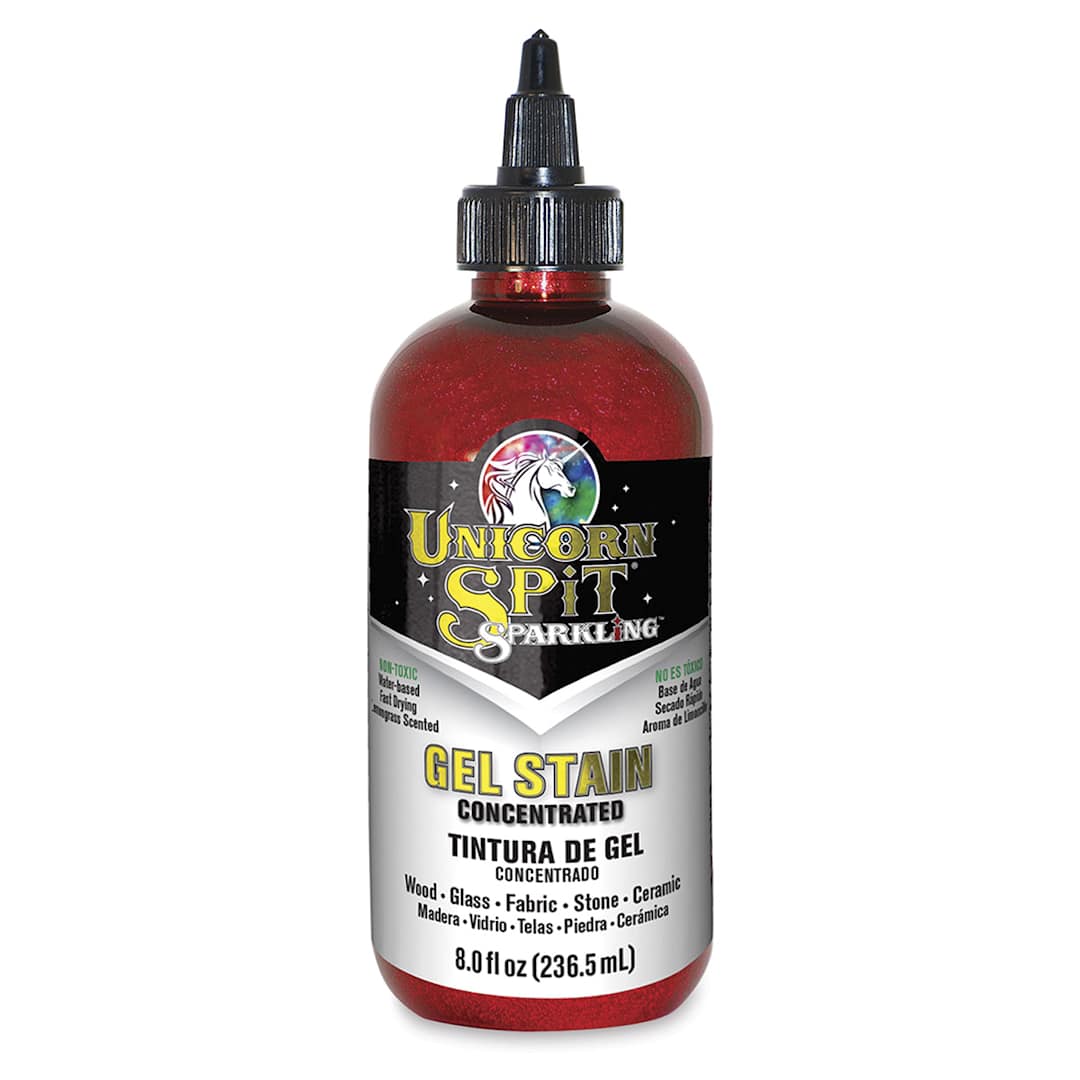Open in modal - Unicorn Spit Gel Stain and Glaze - Dolly Firebird, 8 oz, Sparkling, Bottle