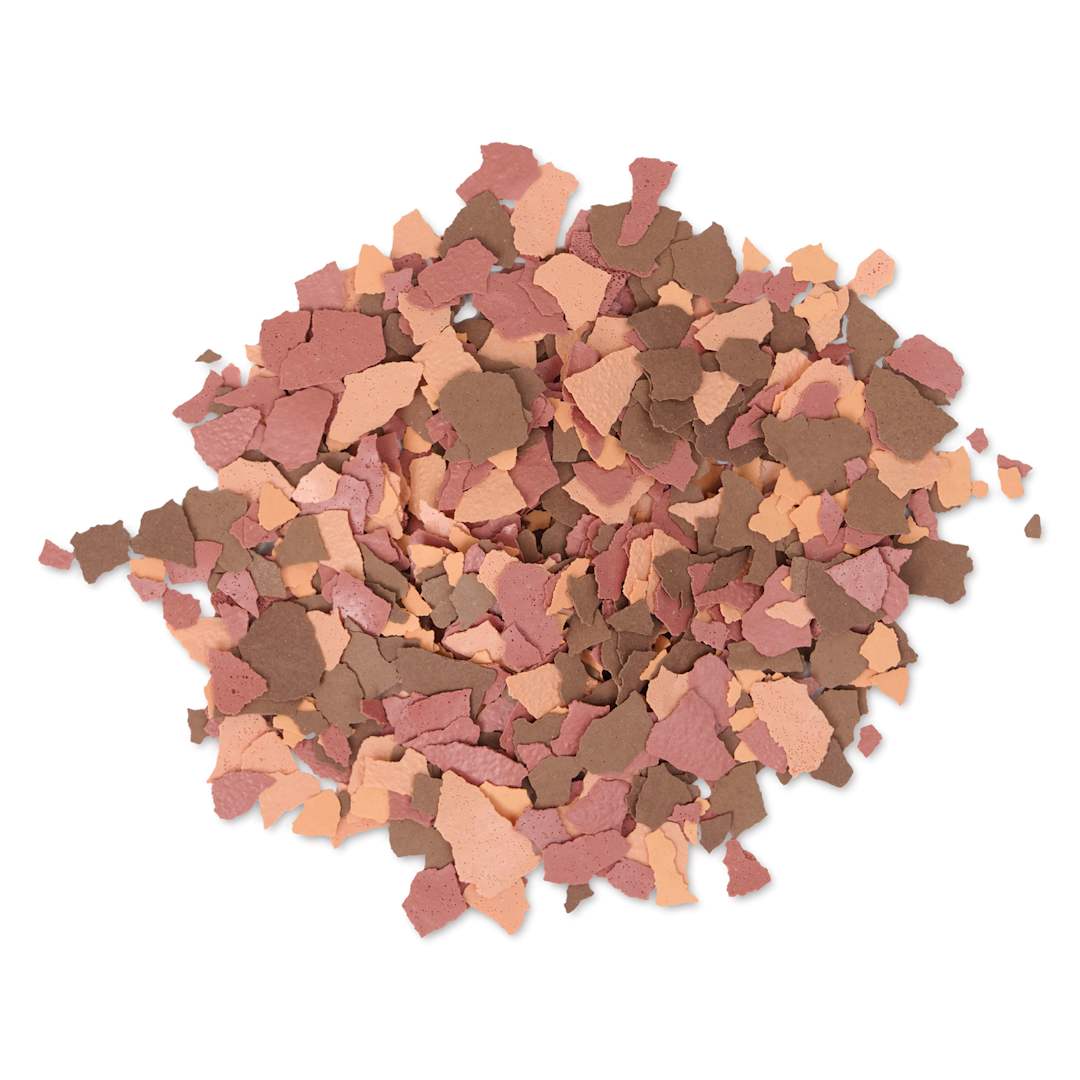 Open in modal - Plaid FolkArt Terrazzo Color Chip Flakes - Terra Cotta Multi, 2.47 oz