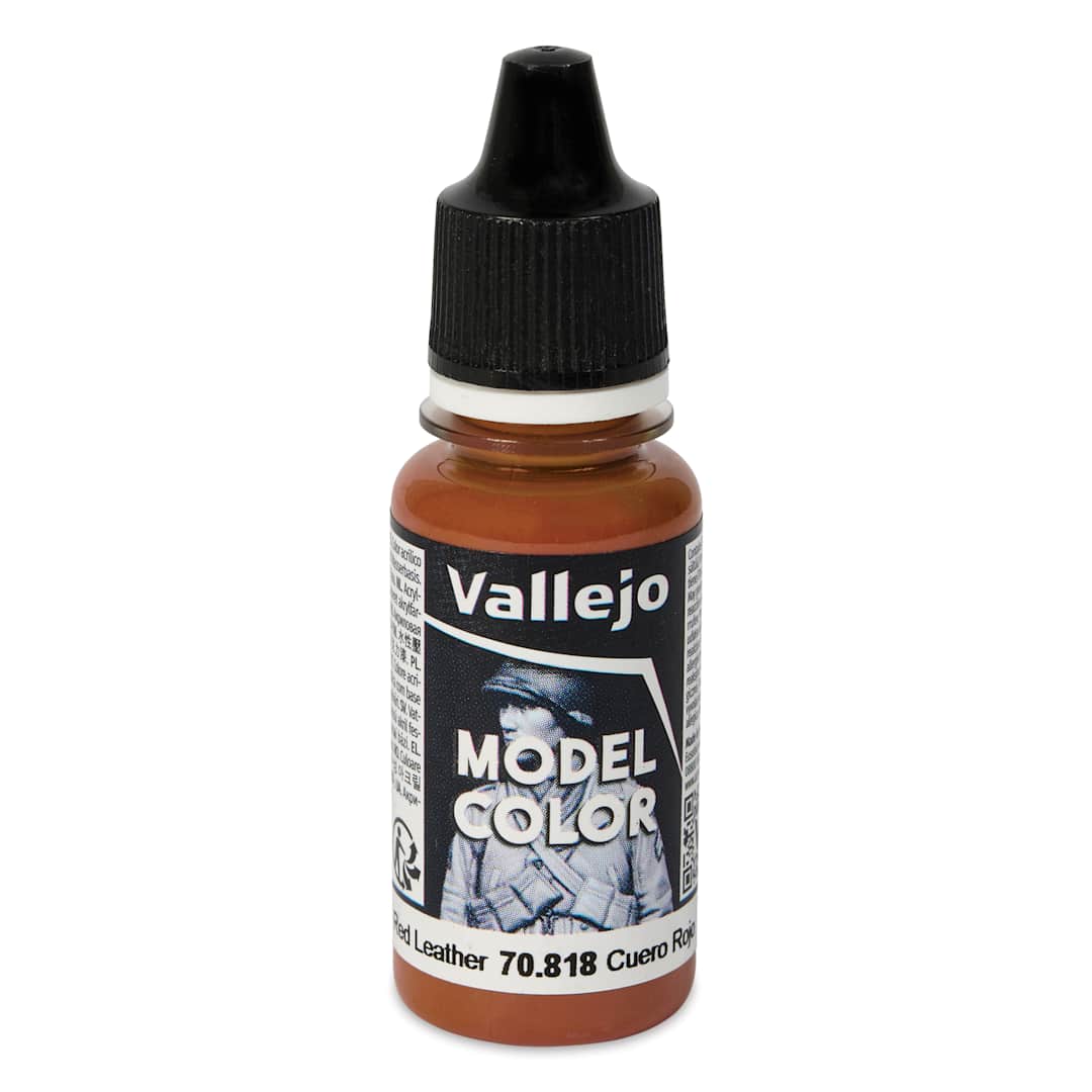 Open in modal - Vallejo Acrylic Model Color Paint - Red Leather, 18 ml