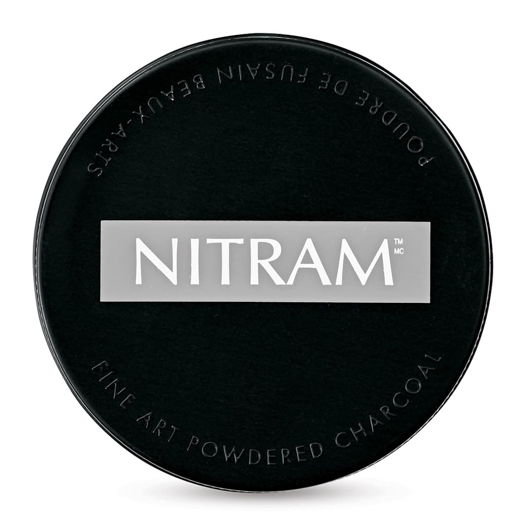 Open in modal - Nitram Fusain Aquarelle Charcoal Watercolor - 1.75 oz (top of tin)