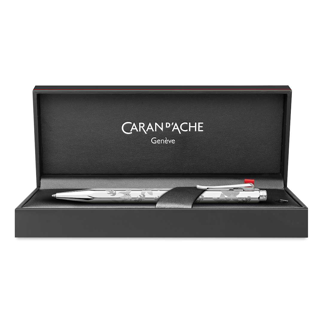 Open in modal - Caran d'Ache Ecridor Flowers Ballpoint Pen, in packaging
