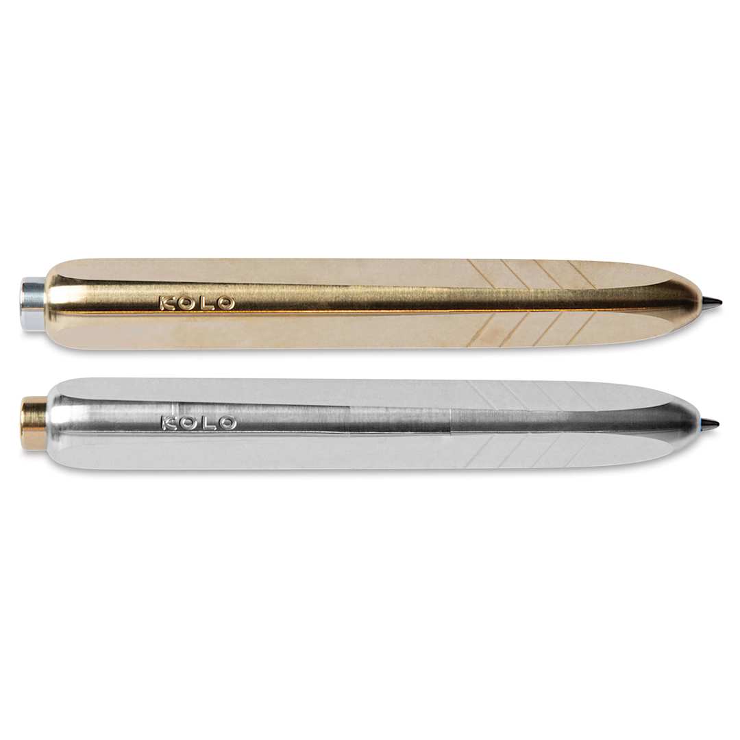 Open in modal - Kolo Tino Raw Metal Ballpoint Pens