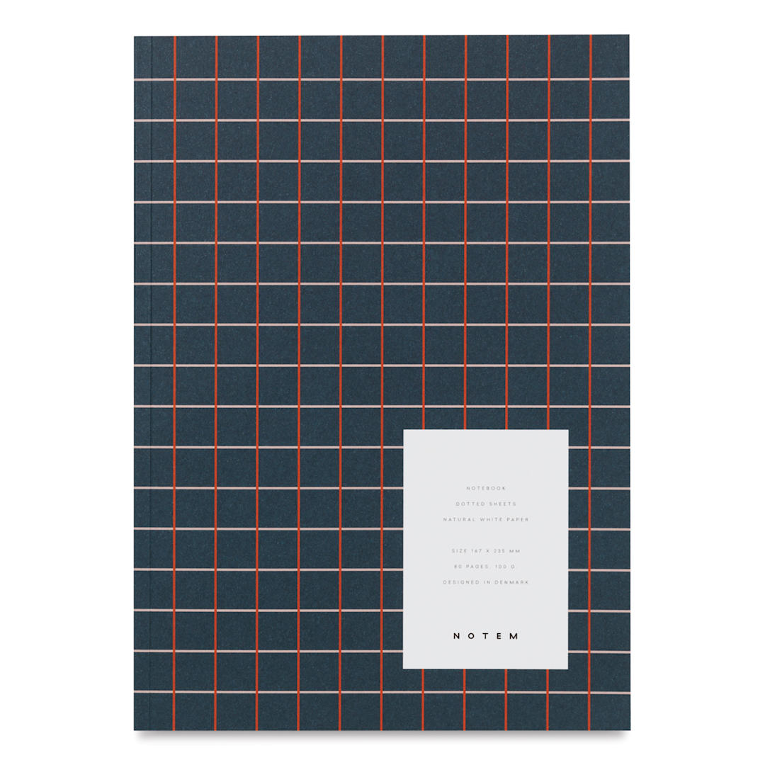 Open in modal - Notem Vita Notebook - Dark Blue, Ruled, 6-1/2" x 9-1/4", front cover