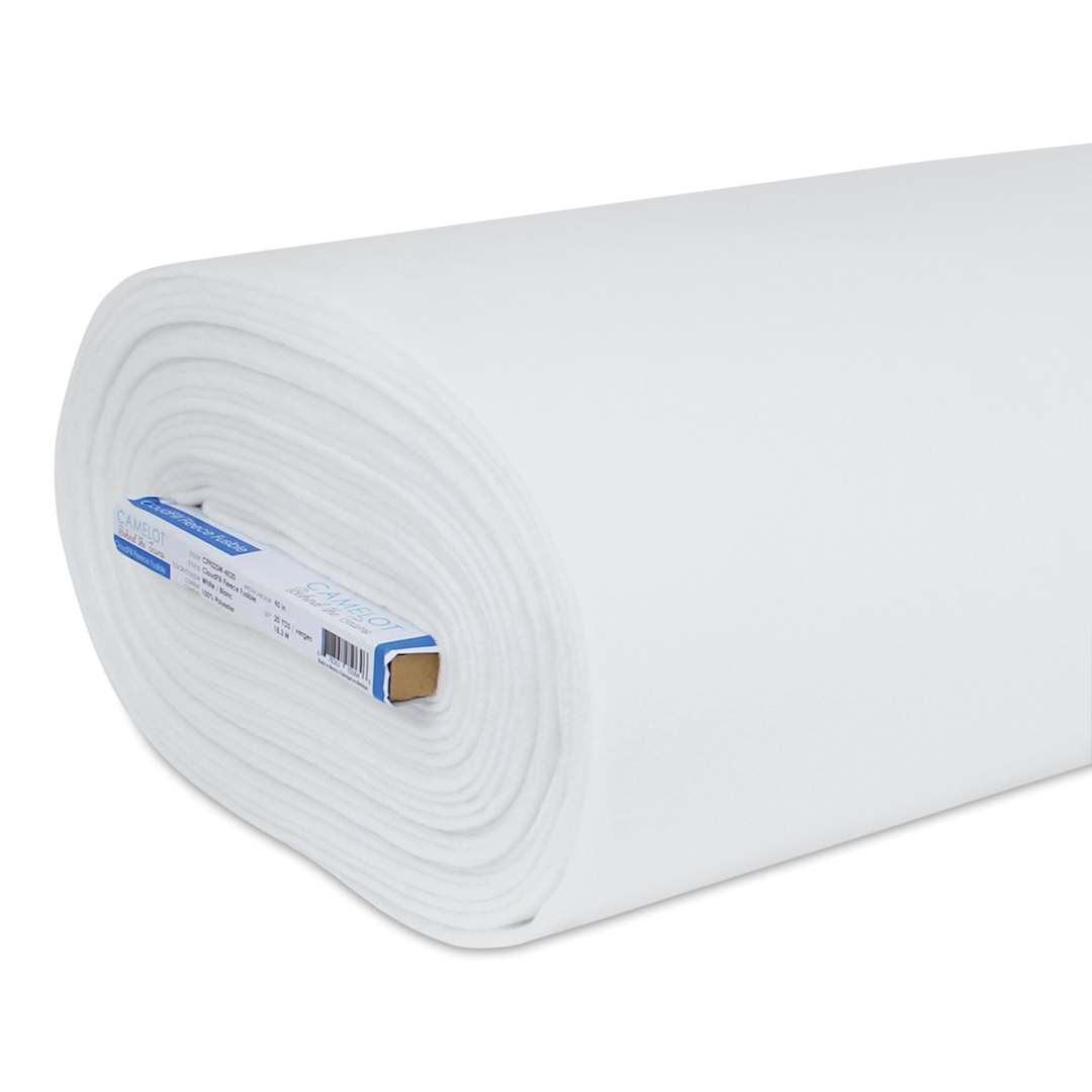 Open in modal - Camelot Behind the Seams CloudFill Fleece Fusible Batting - 45" x 20 yds, close-up of bolt